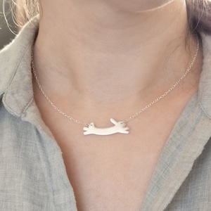 Silver Rabbit Necklace - Rabbit Lover Gift - Animal Necklace - Hare Necklace - Bunny Necklace - Rabbit Jewelry - Pet Jewelry Gift for Her