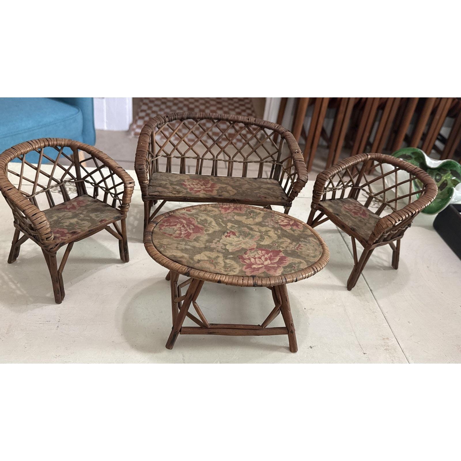 Vintage Rattan Furniture - Etsy