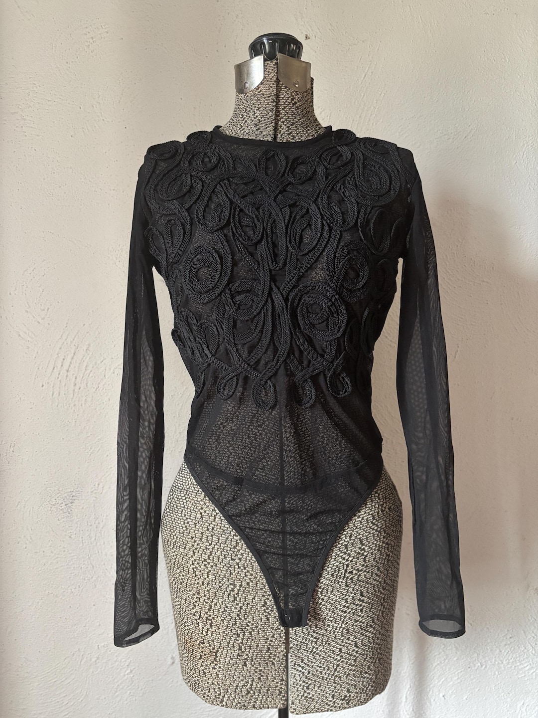 sheer-black-decorative-ribbon-embroidered-mesh-thong-bodysuit-anne
