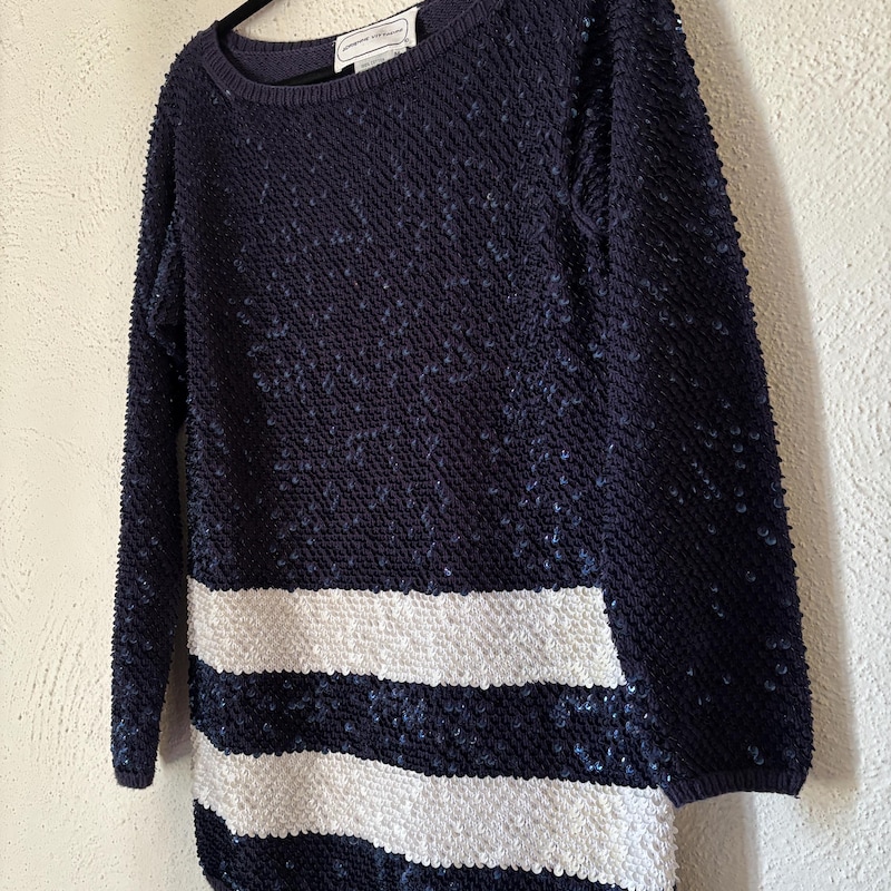 Blue Sequins Tunic With Pant main image 1