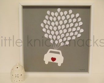 From 39 Euro... Guestbook Car Wedding,Anniversary,Baptism, Balloon,