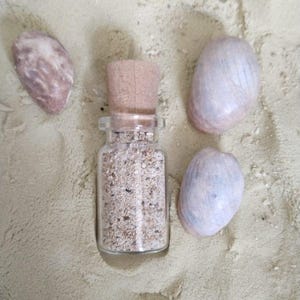 Kondang Merak Beach Souvenir, Natural Indonesian Beach Sand in Glass Bottle, Malang Java Coastal Keepsake, Travel Gift