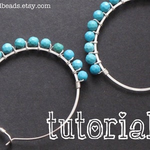 Wire Wrap Tutorial: How to Make Wire Wrapped Hoop Earrings, PDF Tutorial, Jewelry Making Instructional How-To image 6