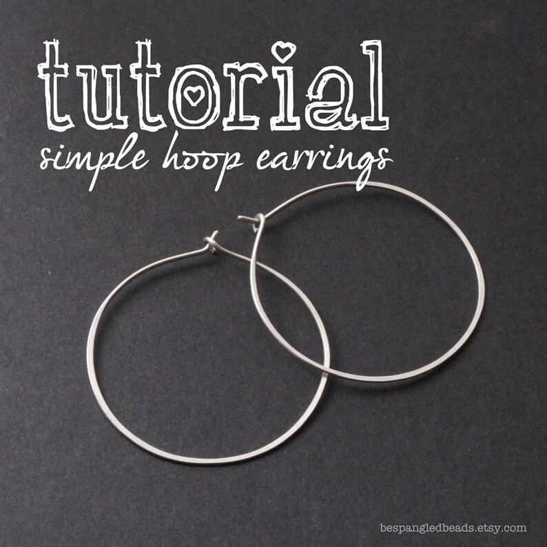 Wire Jewelry PDF Tutorial How to Make Simple Wire Hoop Etsy