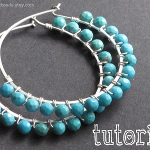 Wire Wrap Tutorial: How to Make Wire Wrapped Hoop Earrings, PDF Tutorial, Jewelry Making Instructional How-To image 9