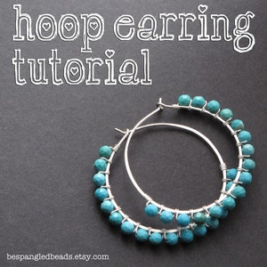 Wire Wrap Tutorial: How to Make Wire Wrapped Hoop Earrings, PDF Tutorial, Jewelry Making Instructional How-To image 8