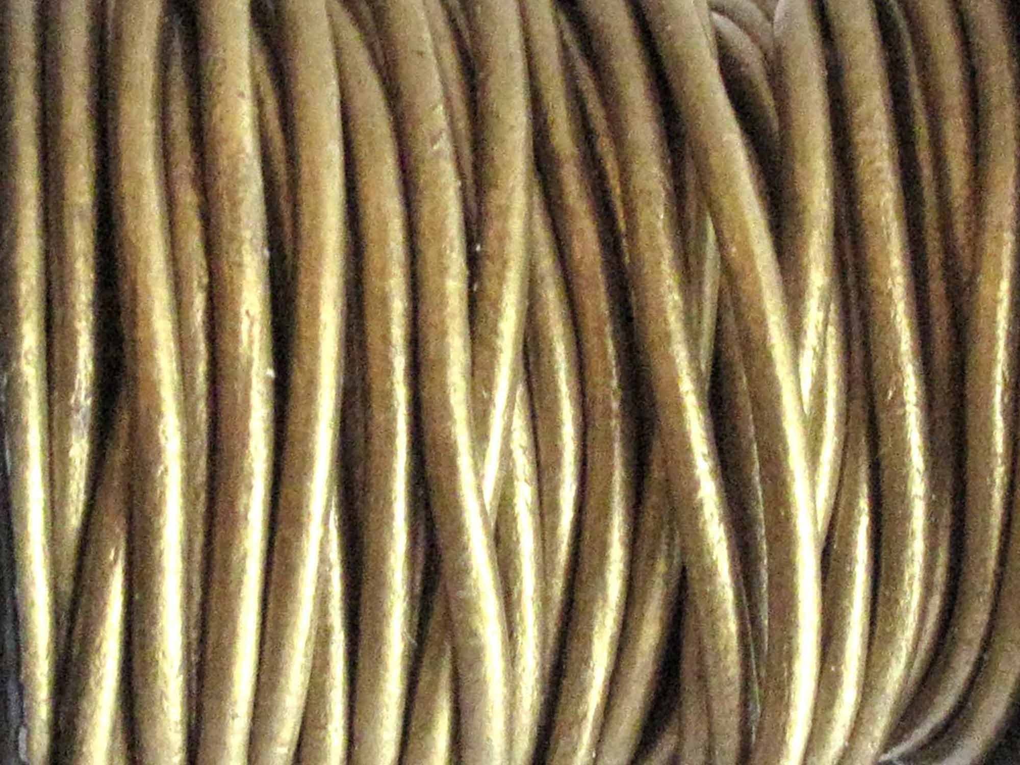 Metallic Gold Tinsel Braided Cord, 1/16 inchx100 Yards, Women's