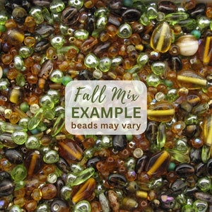 Mystery Bag Bead Mix Glass Beads Bulk Multicolor Bead Soup Surprise Grab Bag Mixed Lot Loose Beads Destash, 3oz image 4