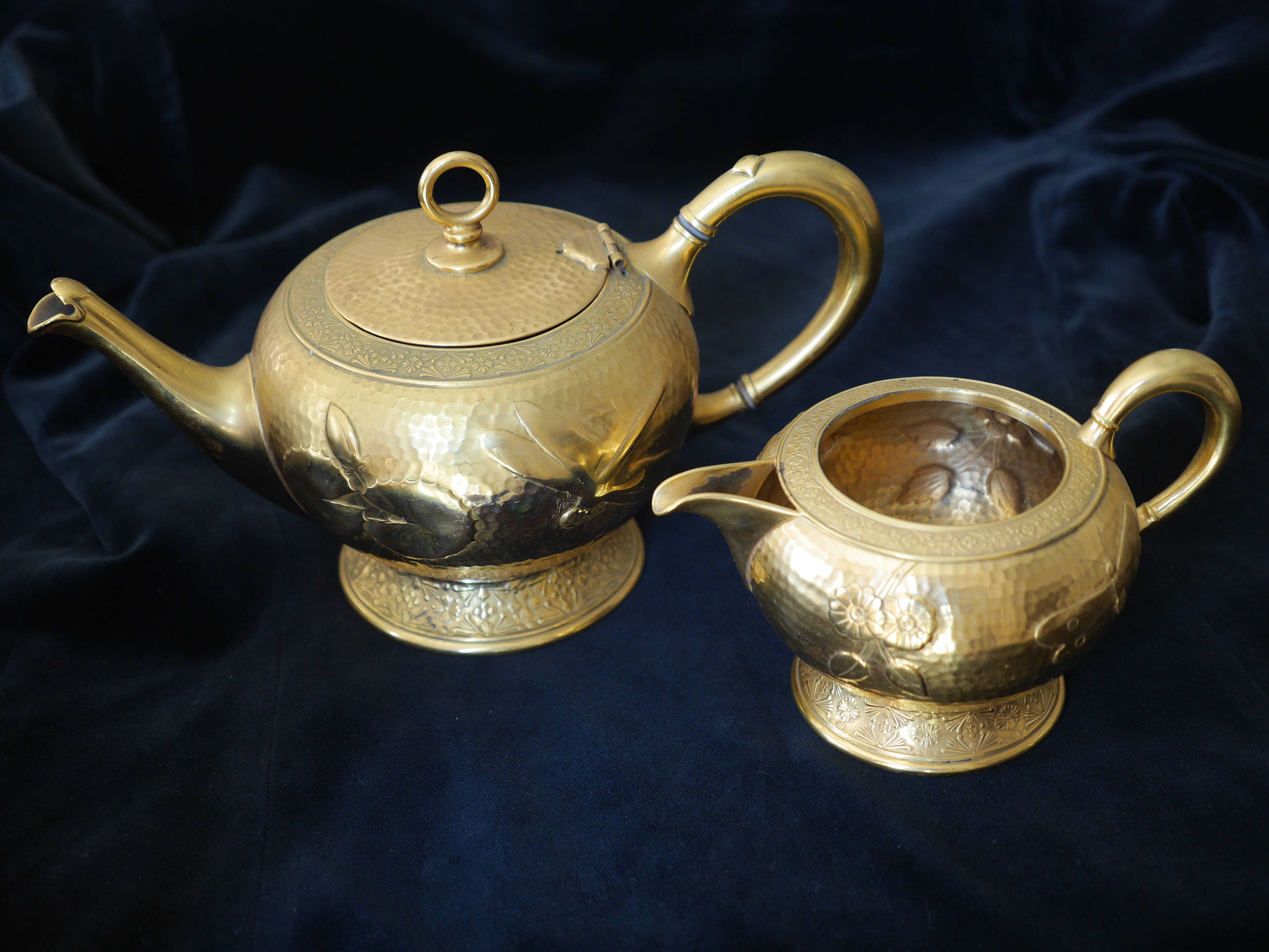 Gold Plated Tea Set Late 1800's Etsy
