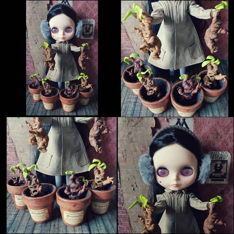 Blythe Hogwarts Herbology Mandrake Class Coat & Earmuffs for Etsy