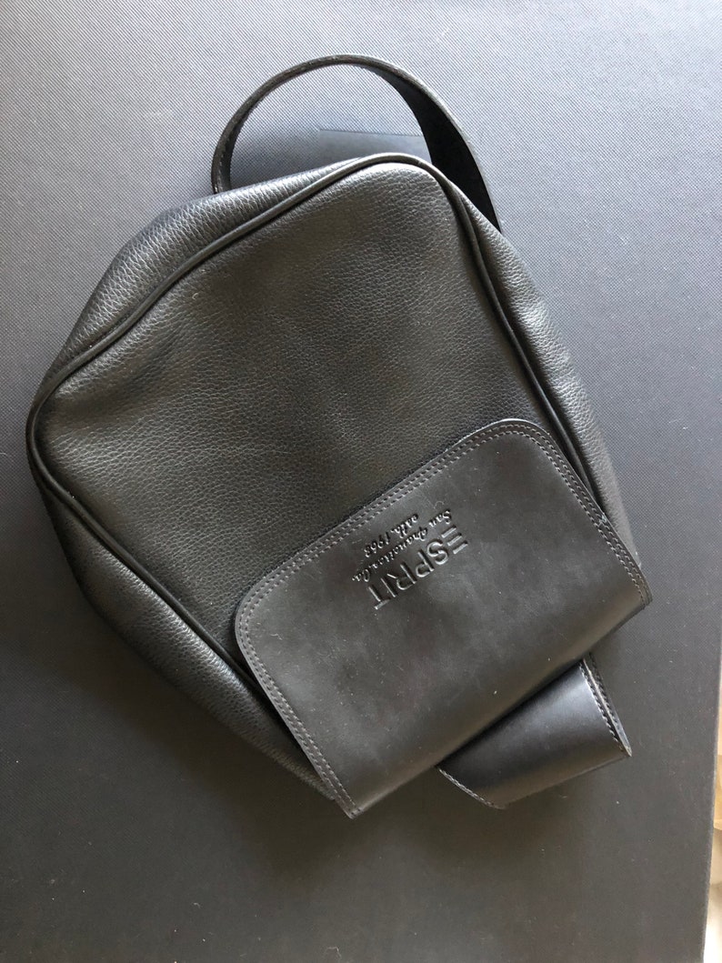 esprit leather backpack