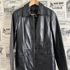 Blouson en cuir souple de l'an 2000