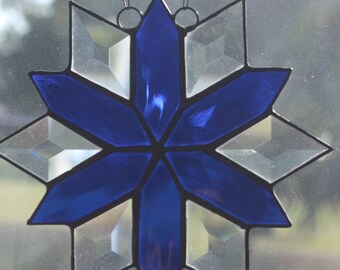 Blue Star with Diamond Bevels