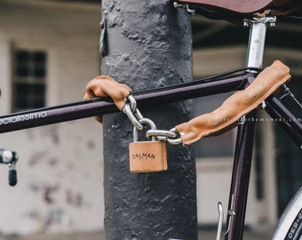 Leather Chain Bicycle Lock