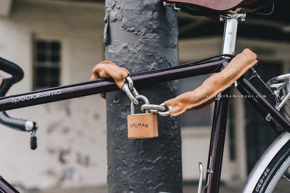 Leather Chain Bicycle Lock 