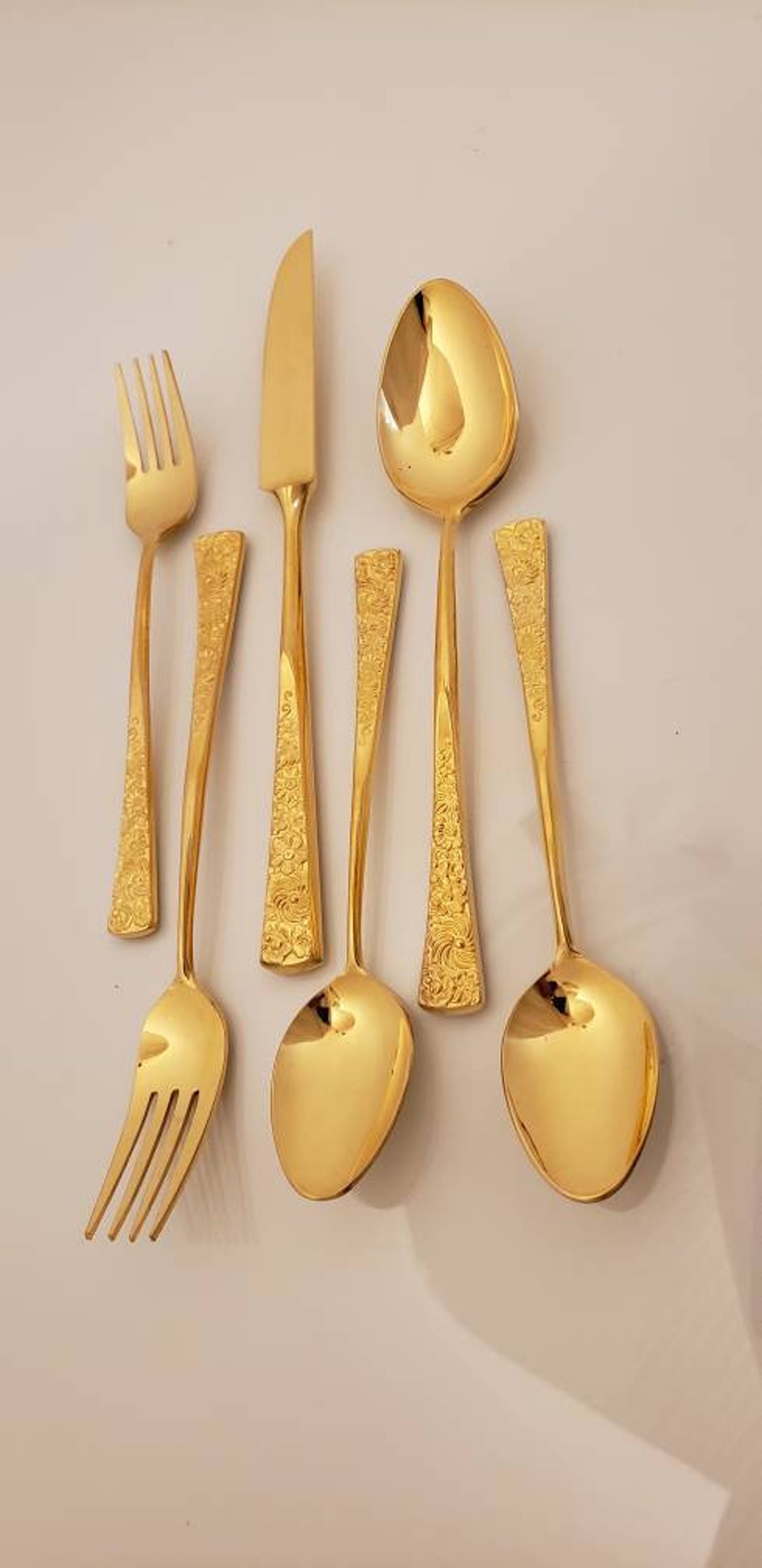 Stanley Roberts Golden Daisy Angular Mid Century Modern Flatware ...