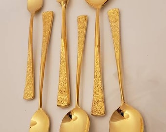 Couverts modernes angulaires Golden Daisy Mid-Century de Stanley Roberts - Garnitures et articles sélectionnés