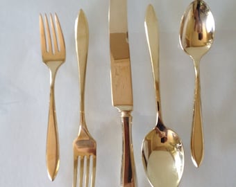 Service 5 pièces Dirilyte Regal doré - Restauré