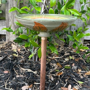 Shades of Autumn Bird Bath or Feeder