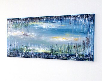 Large original painting Large canvas art, Abstract canvas art, Large paintings on canvas, Acrylic painting, Modern landscape painting