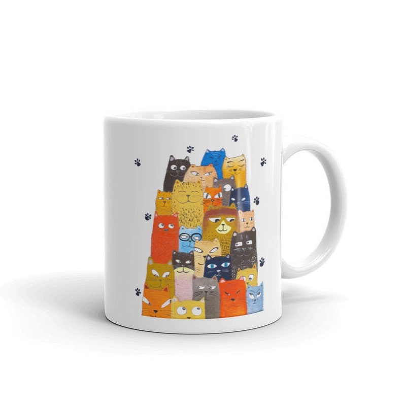 Cups cat mug Cat mugs, pottery mug Pottery cat coffee mugs, coffee cup Cat cup, gift idea Meow, Kitten Mug, Cats Lover Gifts, Funny mugs image 6