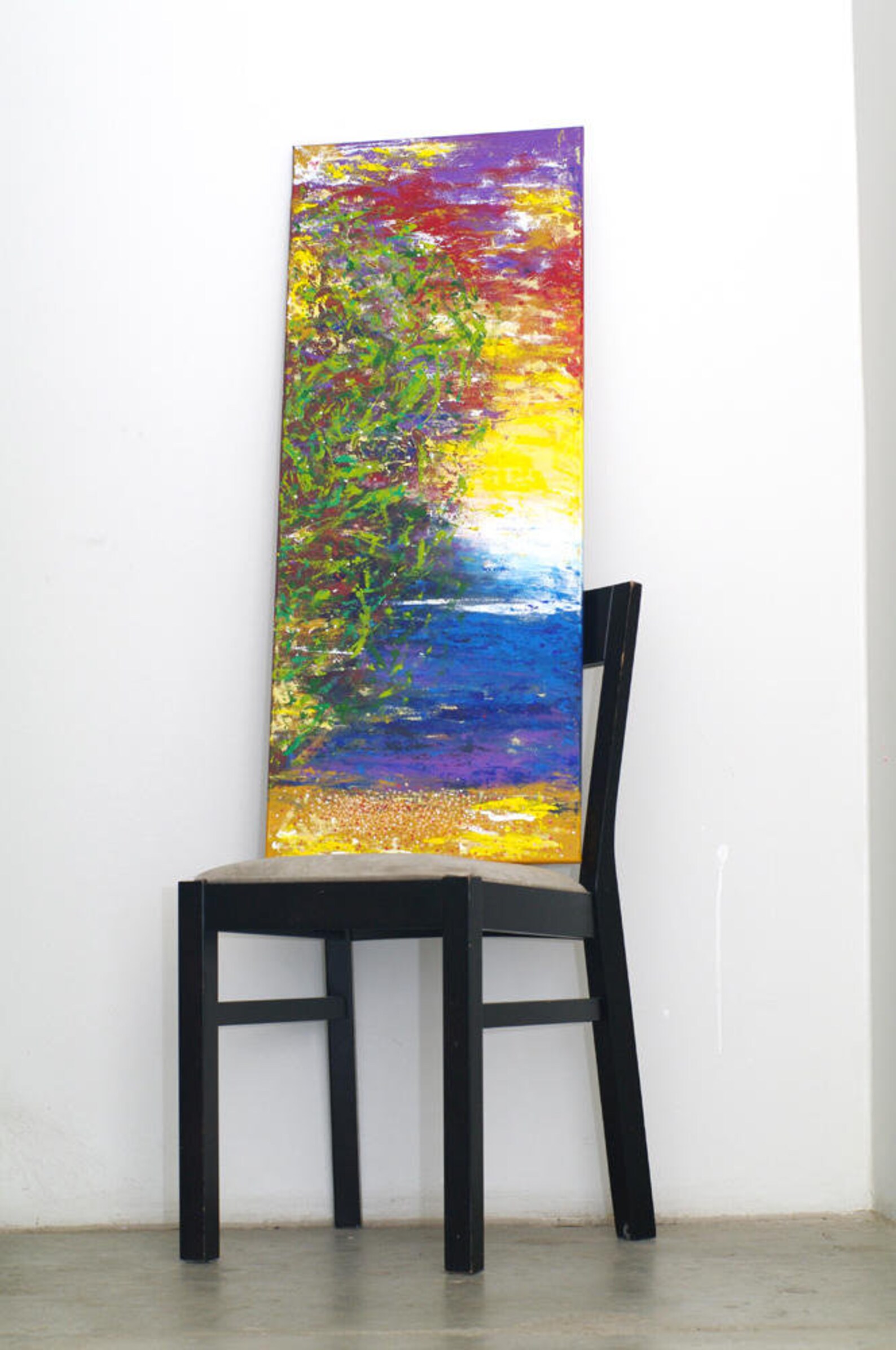 Large long vertical wall art Vertical artwork Large vertical Etsy