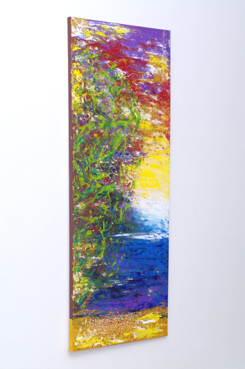 Large long vertical wall art Vertical artwork Large vertical Etsy