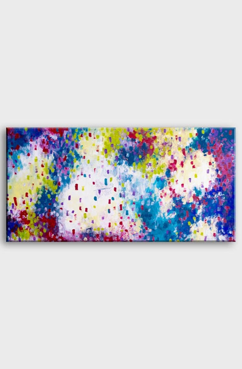 Vertical abstract paintings vertical art, vertical wall art abstract, abstract art original, colorful artwork painting, canvas wall art image 5