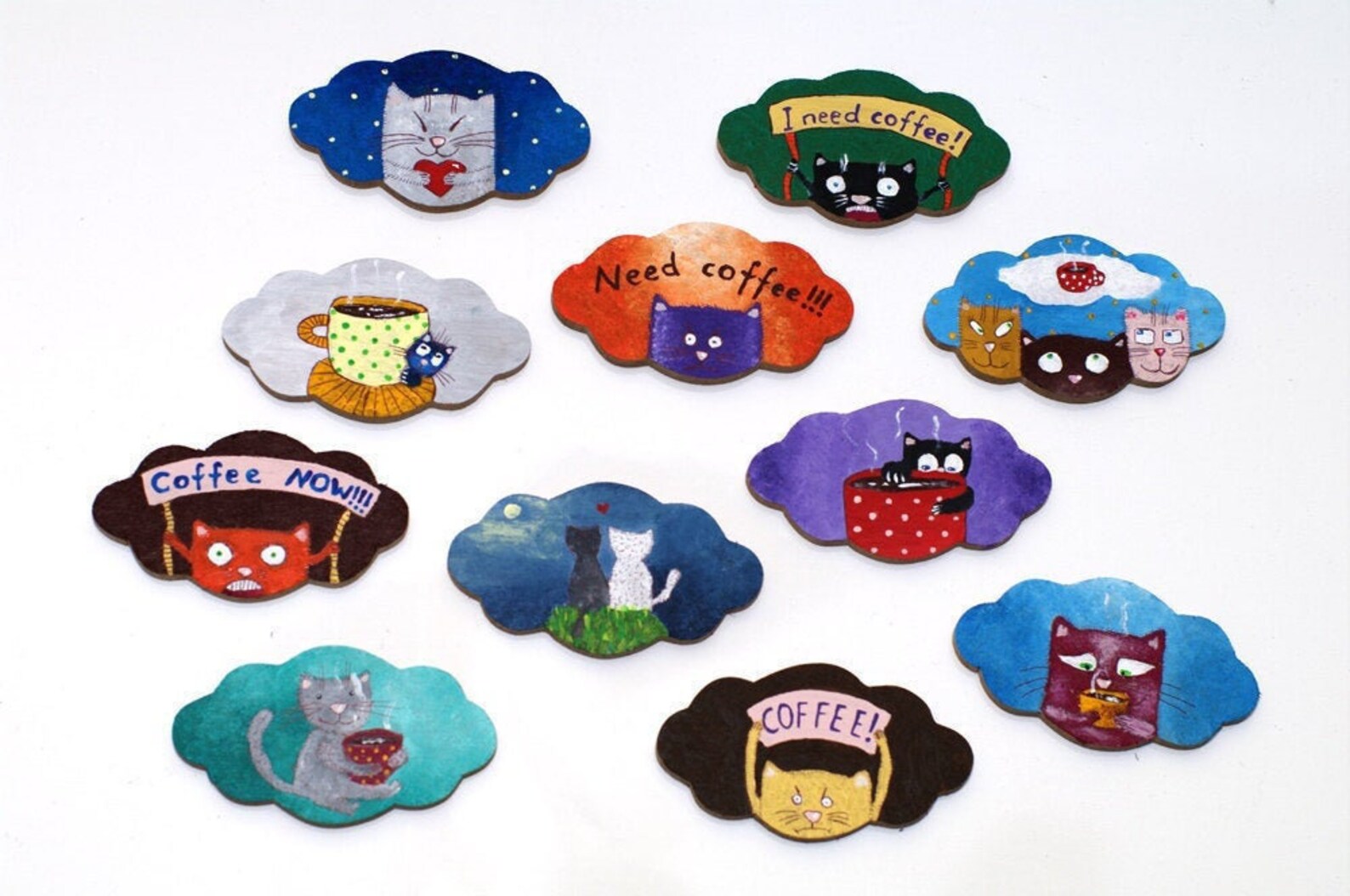 Cat fridge Funny fridge set refrigerator Etsy