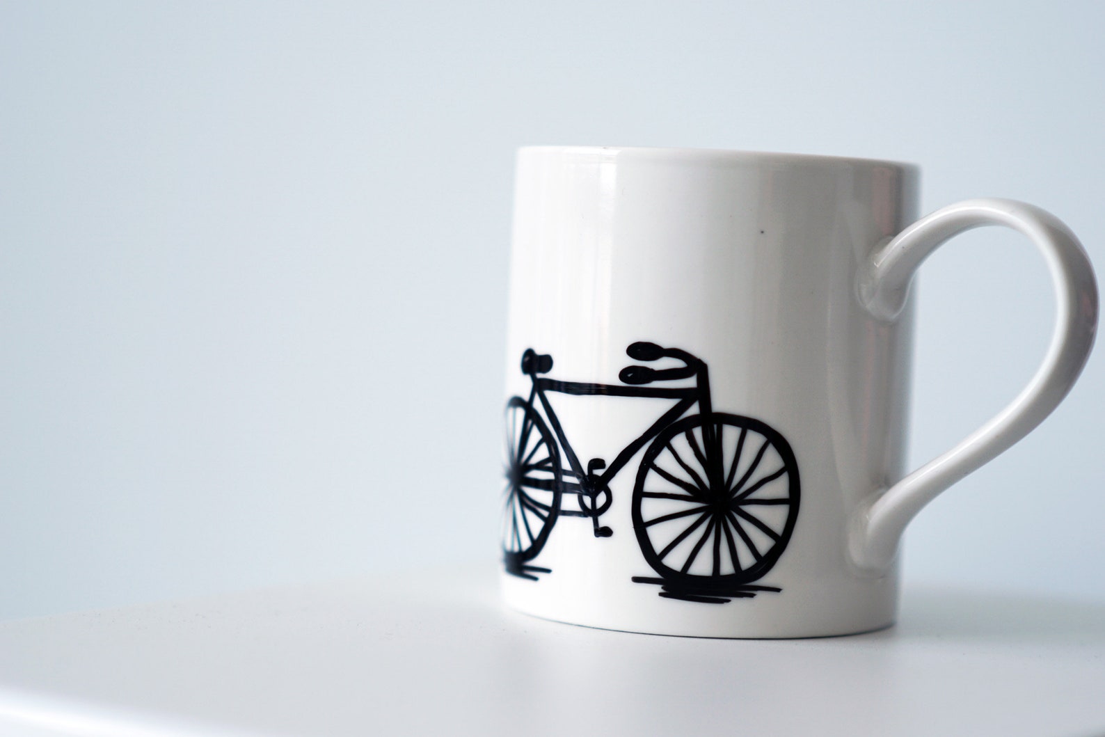 Bike coffee mug Porcelain mug Bicycle mugs Bicycle gift Etsy