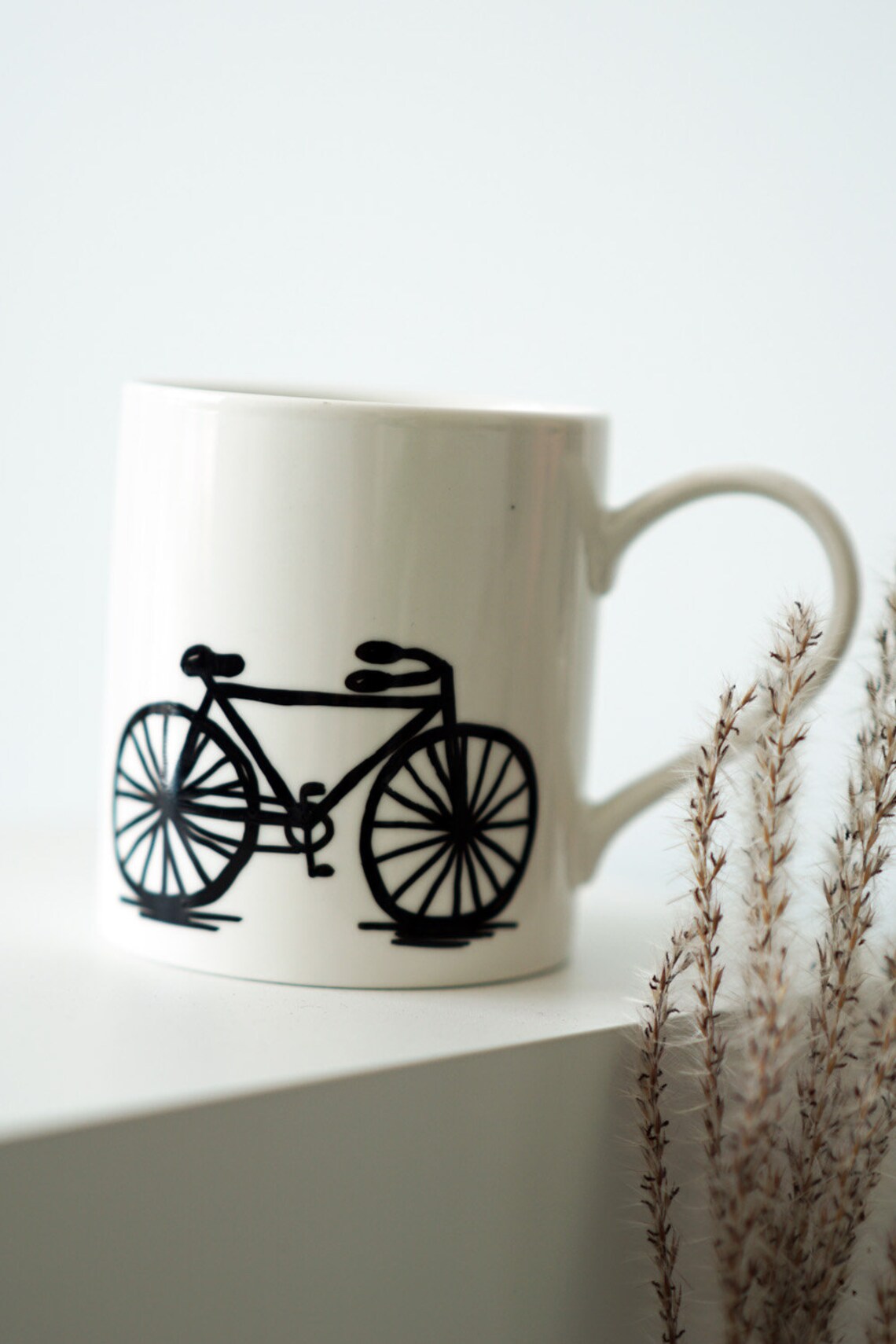 Bicycle Mug Bike Coffee Mug Porcelain Mug Bicycle Gift Etsy