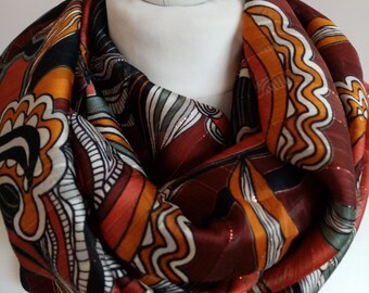 Snood tissu // voile léger // letitsnood // écharpe circulaire // ENVOI GRATUIT