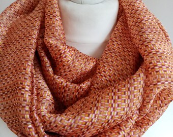 Snood tissu // voile léger // letitsnood // écharpe circulaire // ENVOI GRATUIT