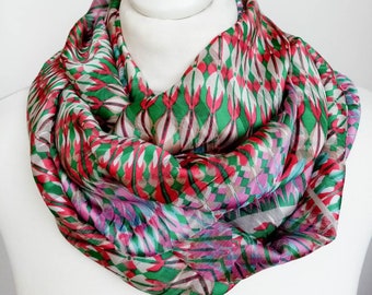 Snood tissu à motifs // voile léger // letitsnood // écharpe circulaire // ENVOI GRATUIT