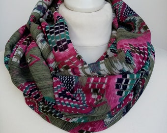 Snood à imprimé // voile léger // letitsnood // écharpe circulaire // ENVOI GRATUIT
