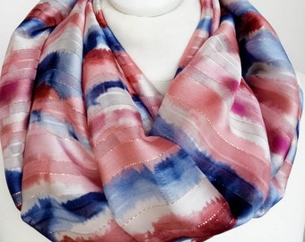 Snood tie and dye // voile léger // letitsnood // écharpe circulaire // ENVOI GRATUIT