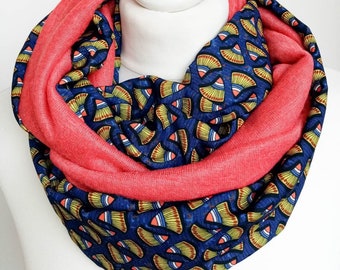 Tour de cour Snood géométrique // petit lainage // écharpe circulaire // ENVOI GRATUIT