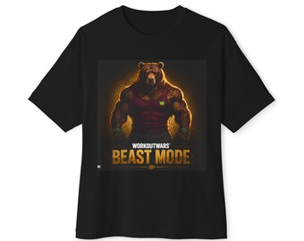 Beast Mode Bear Workout Graphic Tee | Fitness Gym Tee