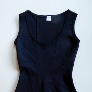 Black Jacquard Stretch Coset Top