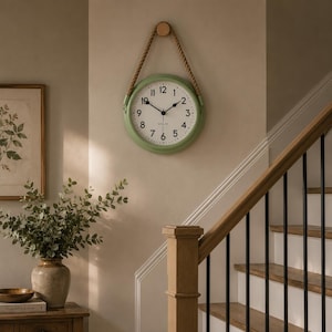 Nordisk minimalistisk väggklocka tyst kvarts modern retro vardagsrumsklocka skandinavisk heminredning sovrum väggdekor