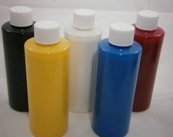 Primary & Specialty Liquid Nail Polish Colorant -  Ready To Use Bulk Private Label Nail Polish - 1/2 oz Sampler Dropper Bottle