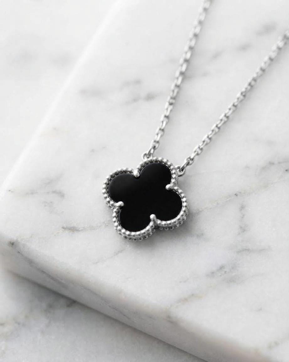 ゆ*️様 クローバー　ネックレス　黒 Van cleef alhambra black necklace - Etsy 日本