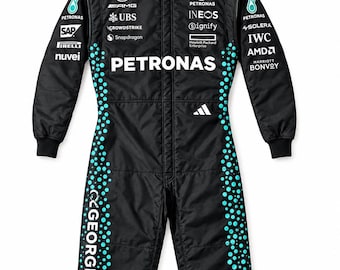 Kombinezon wyścigowy F1 Petronas Go Kart: Możliwość personalizacji, poziom CIK/FIA 2, brak opłat celnych