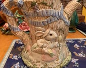 Fitz and Floyd 1989 Easter Bunny Pitcher