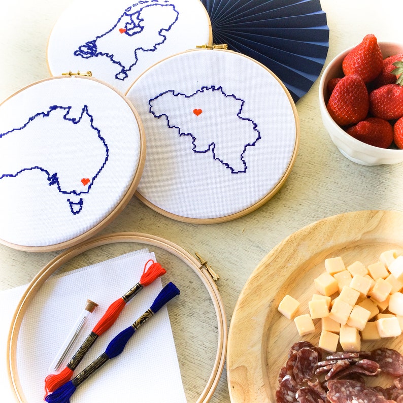 UK Map Cross Stitch Pattern Easy Embroidery Pattern United Etsy UK