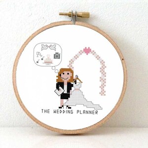 2 x Kreuzstichvorlage für Hochzeitsplaner. Geschenk für Hochzeitsplaner. DIY Wedding Planner Geschenkideen. Originelles Geschenk für Hochzeitsplaner