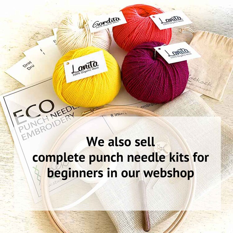 Three Size Punch Needle Embroidery Tool Printed Instructions Etsy