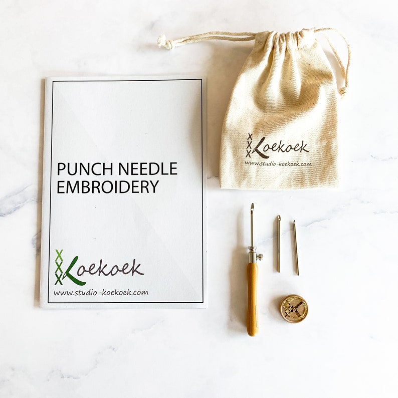 Three Size Punch Needle Embroidery Tool Printed Instructions Etsy