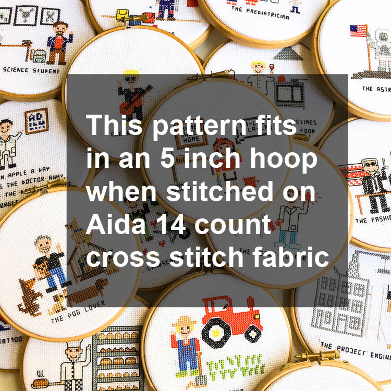 2 X Veterinarian Cross Stitch Pattern Male and Female Etsy