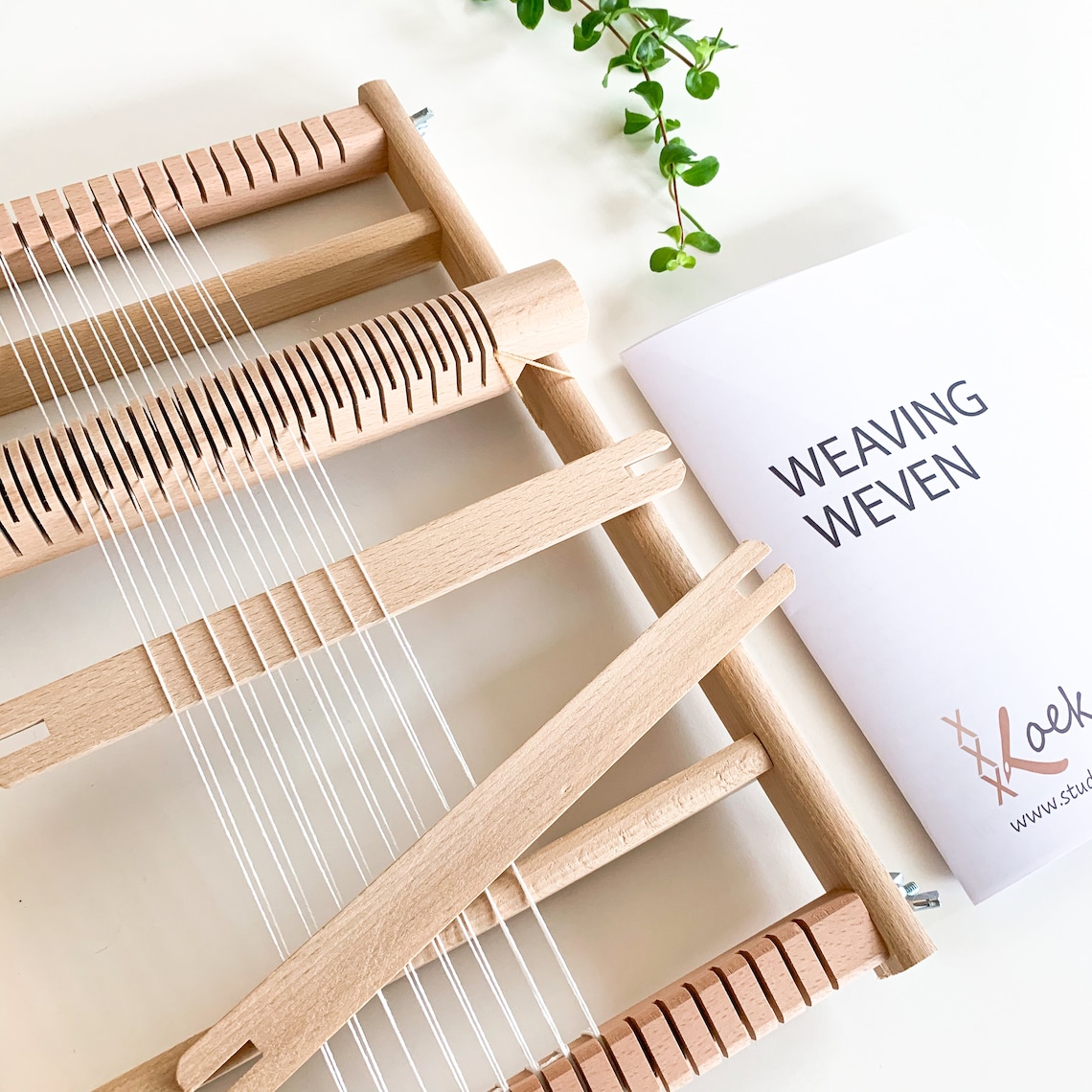 Small Weaving Loom with heddle bar Beech wooden Lap loom 20 Etsy